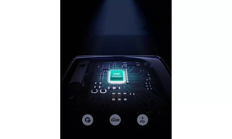 AUKEY Omnia 100W 2-Port PD Charger PA-B6 | USB-C Fast Wall Charger-APPLE/SAMSUNG - Image 3 of 4