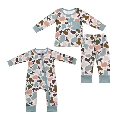 Boutique Baby Boys Brother Take Home Outfit Hunting Dog Duck Sleeping Wear