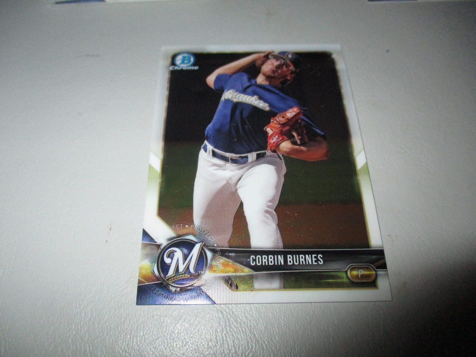 Corbin Burnes 2018 Bowman Chrome Prospects RC #BCP132