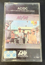 AC/DC   Dirty Deeds Done Dirt Cheap Cassette Tape 1981 Atlantic