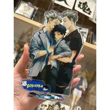 Haikyuu  Acrylic Stand Figure Akaashi Keiji  Kotaro Bokuto Desk Ornament 10cm