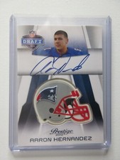 2010 Panini Prestige NFL Aaron Hernandez RC Rookie Autographs ON CARD Auto SSP