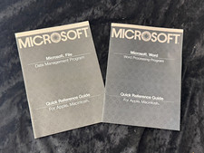 Microsoft File and Word Quick Reference Guides for Macintosh