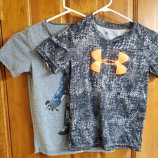 Under Armour/Carters Printed Shirts, Short Sleeve, Size 7
