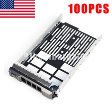 100X KG1CH 3.5" HDD SAS Tray Caddy For Dell R720 R710 R730 R310 R320 R420 R510