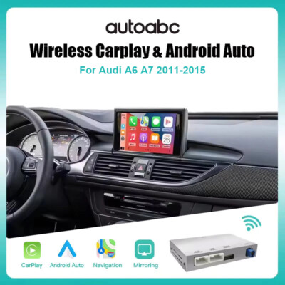 Drahtloser Apple CarPlay Android Auto Decoder Interface für 2011-2015 Audi A6 A7