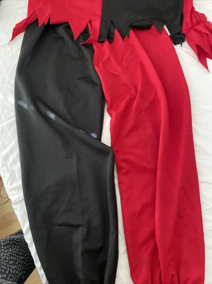 Disfraz de Bufón Malvado Infantil Halloween Renacimiento Talla M Sin Máscara Foto 3 de 4