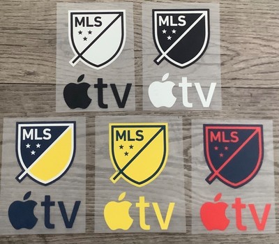 AMERICAN LEAGUE MLS SOCCER APPLE TV&SPONSOR IRON ON PATCHES