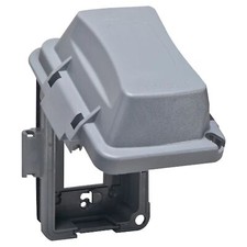 1 Gang Weatherproof In Use Electrical Outlet Cover Extra Duty Rated Gray