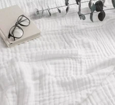 PHF Pacific 100% Cotton muslin, Twin Blanket Oeko-Tex