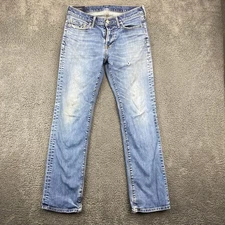Abercrombie & Fitch Mens 30x32 Kilby Boot Stretch Jeans Blue Denim