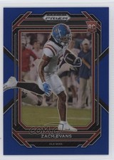 2023 Panini Prizm Draft Picks Blue Prizm 72/199 Zach Evans #125 0jr6