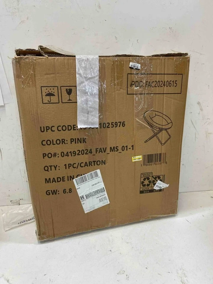 Acogedora mini silla platillo plegable Flash Furniture Gwen para niños Foto 2 de 4