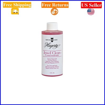 Jewel Clean Concentrate 6 Fl Oz for Ultrasonic Jewelry Cleaners, Ammonia-Free