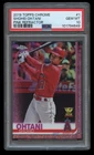 2019 TOPPS CHROME SHOHEI OHTANI PINK REFRACTOR #1 ANGELS DODGERS PSA 10