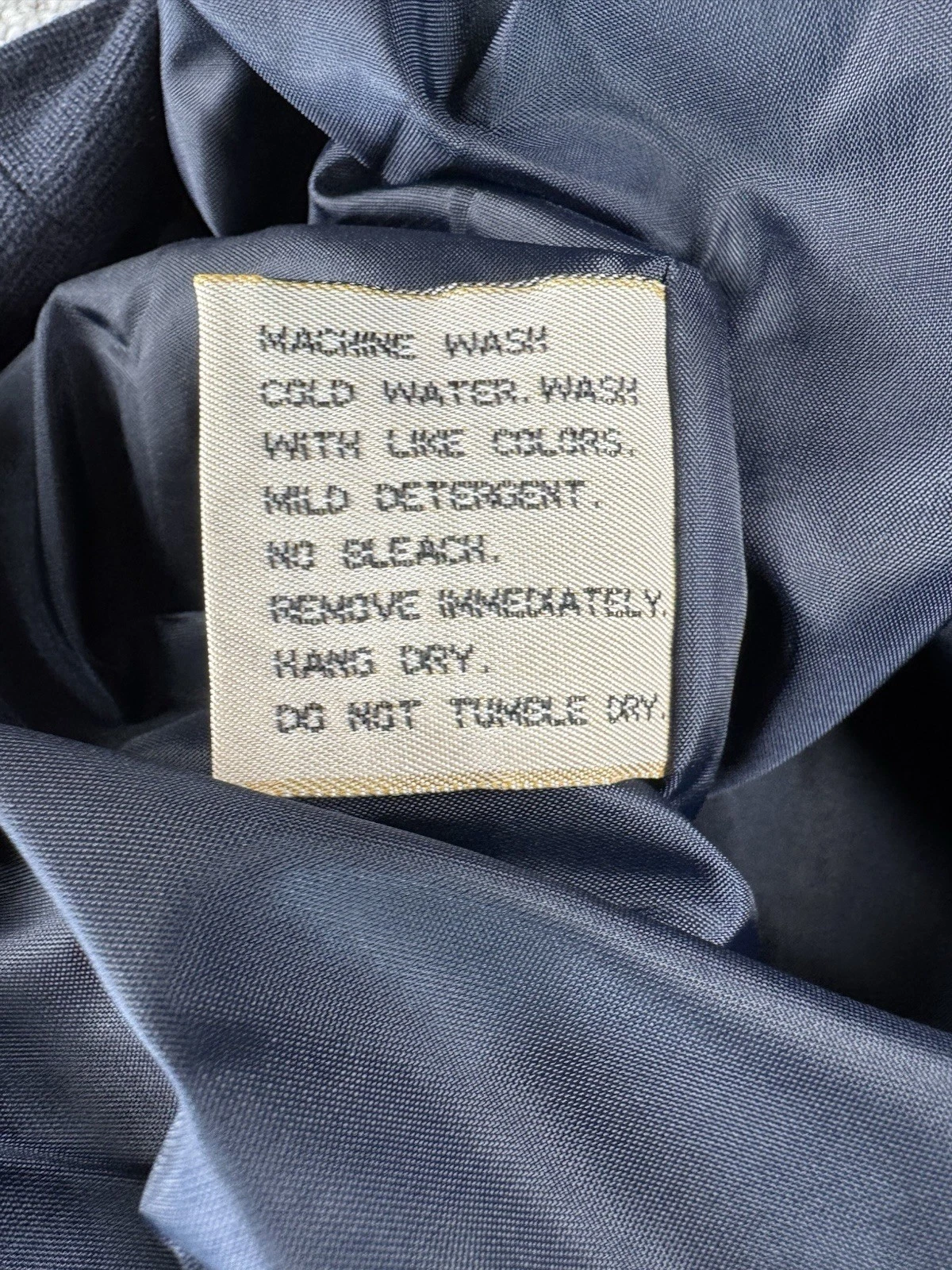 NWT Vintage The Wall Street Journal Vest Mens Large Navy Eversole Windbreaker - product detail image 8