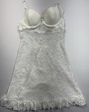 Victoria Secret The Lacie Sleep Dress Lingerie Vintage style Size Medium White