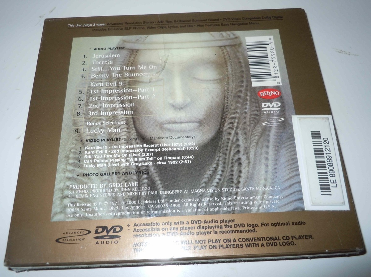 Emerson, Lake Palmer - Brain Salad Surgery (DVD, 2000, DVD Audio