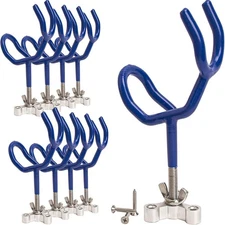 8PCS Fishing Boat Holder Blue Sure Grip Steel 25 Degree Angle Rod Holder Marine