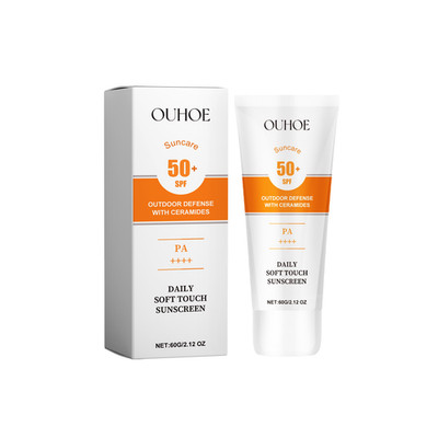 OUHOE Daily Soft Touch Sunscreen, Gentle Facial Body Skin Non-Sticky Non-Fake Wh