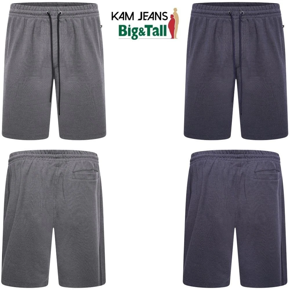 KAM Mens Plus Size Shorts, Drawstring & Zip Pockets for Big & Tall Men Shorts
Opens in a new window