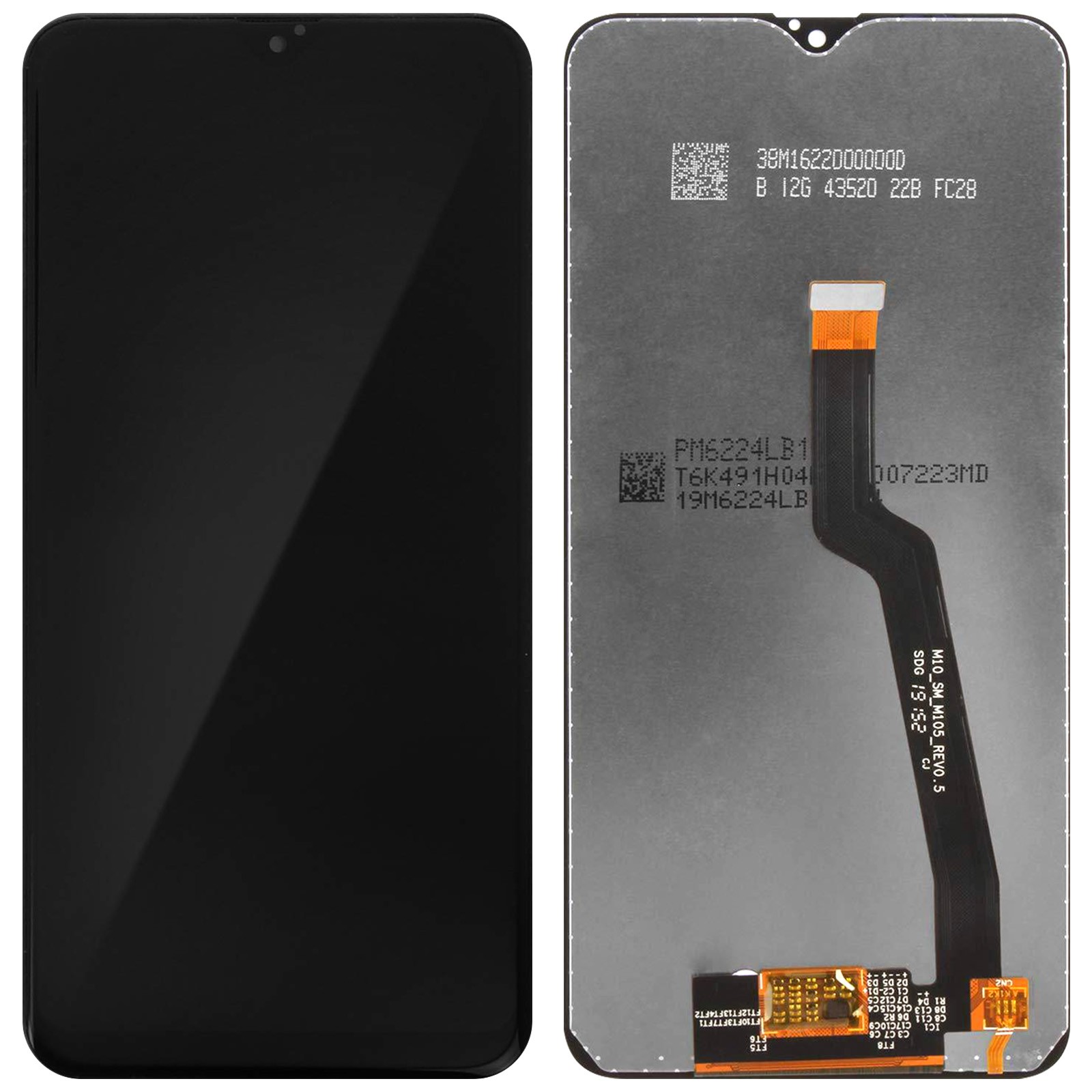 Écran LCD pour Samsung Galaxy A10 tactile compatible noir par Avizar