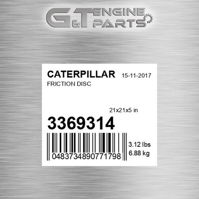 336-9314 FRICTION DISC fits CATERPILLAR (NEW AFTERMARKET)