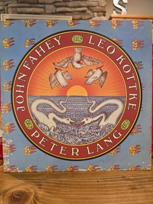 John Fahey Leo Kottke Peter Lang (1974) First Press Vinyl LP VG/VG with Extras!