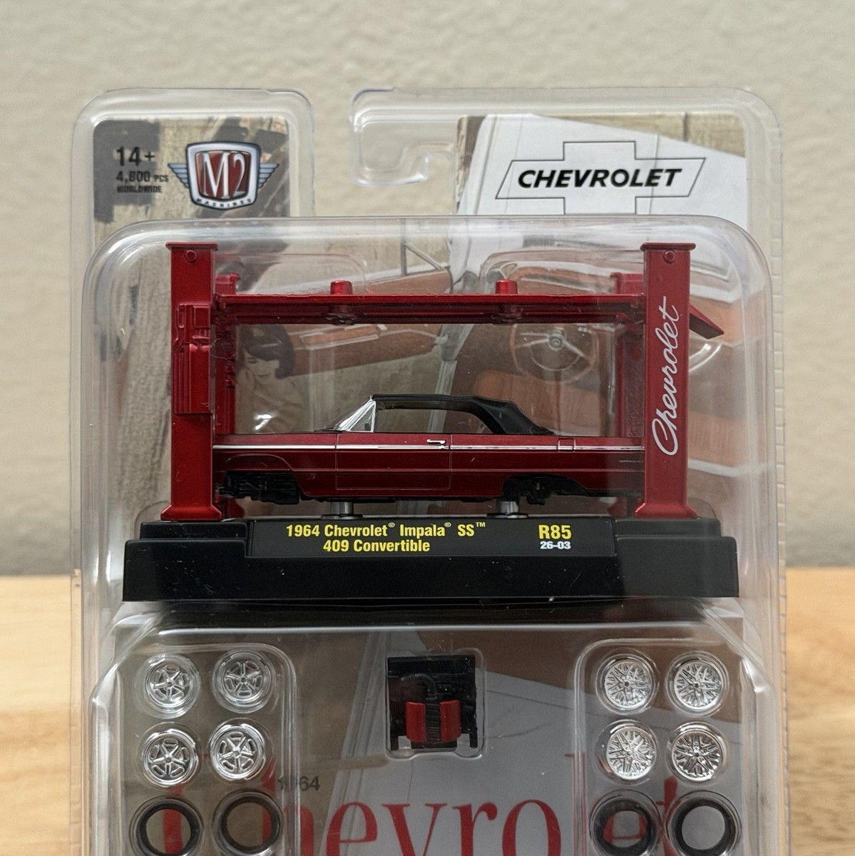 M2 Machines 1964 Chevy Impala SS 409 Convertible Model Kit with