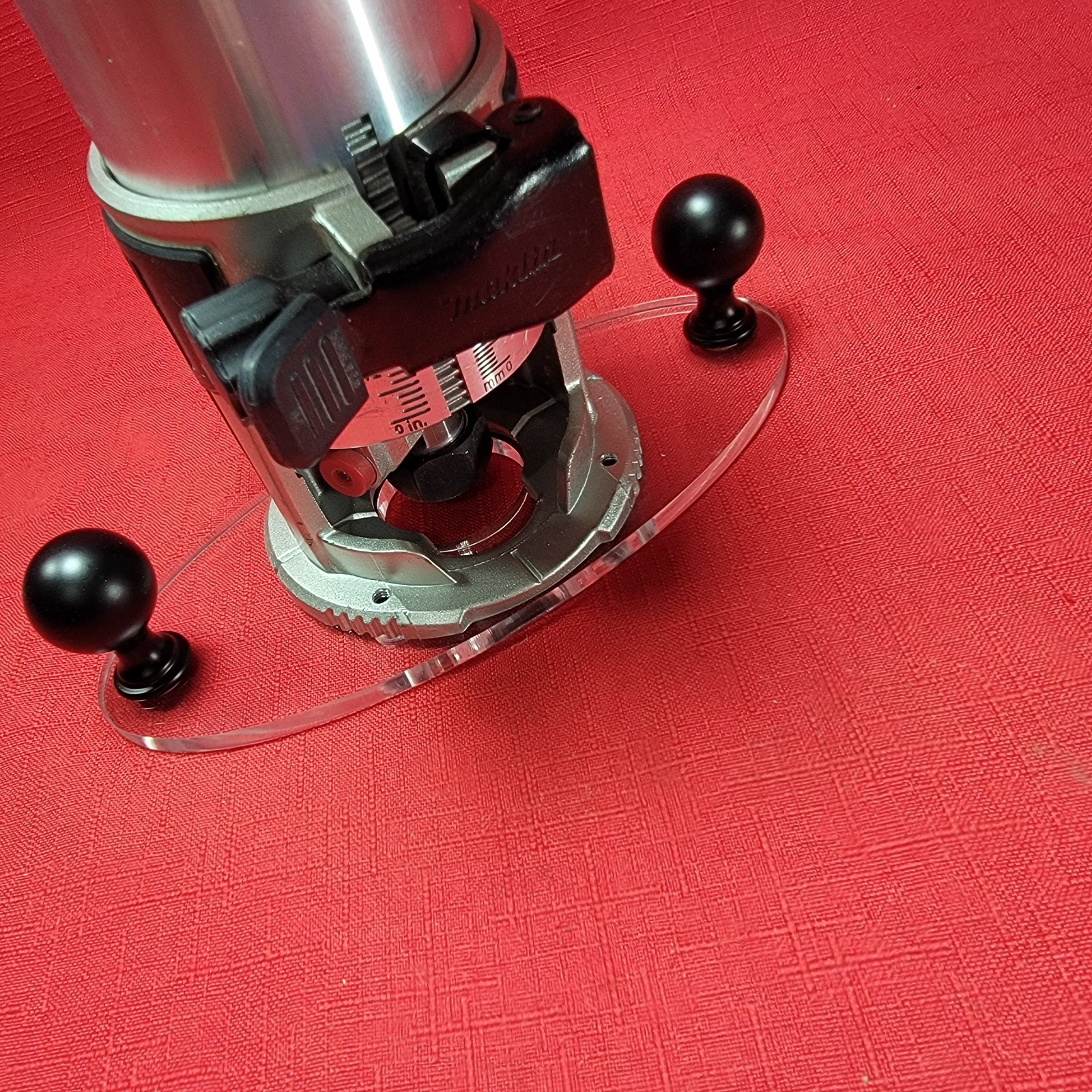 Makita Compact Trim Router Precision Base Plate Clear Acryl -Woodwork ...