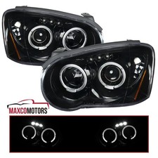 Jet Black Projector Headlight Fits 2004-2005 Subaru Impreza Wrx Outback Led Halo Jet Black Projector Headlight Fits 2004-2005 Subaru Impreza Wrx Outback Led Halo