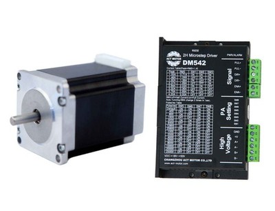 425OZ.IN 1axis Nema23 Schrittmotor 23HS2430-X2-T + Treiber DM542 - Leistung Kit