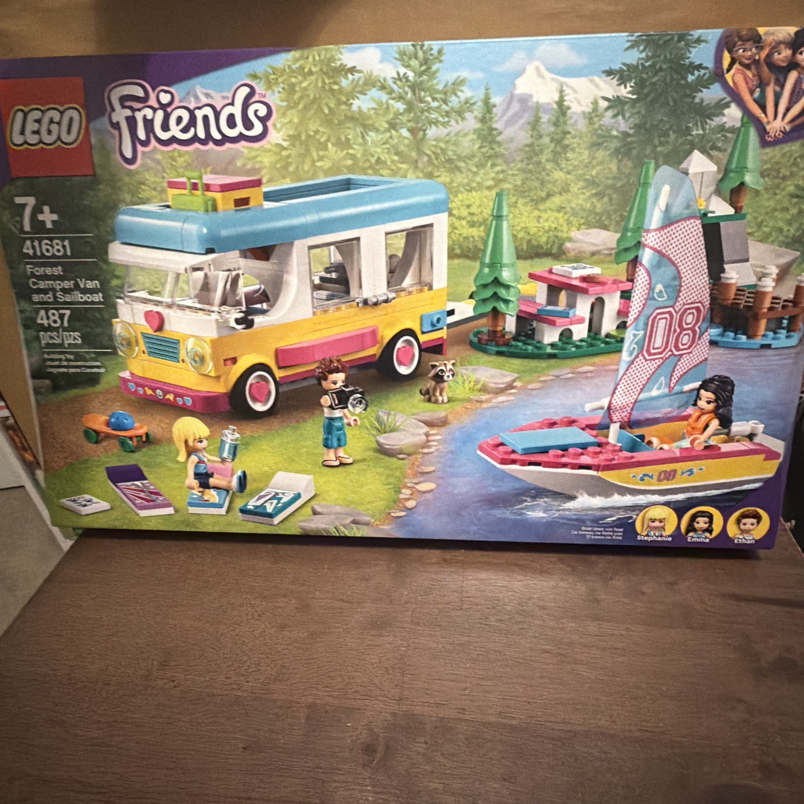 Lego Friends Forest Camper Van and Sailboat Building Set - Brand New  (9259857)