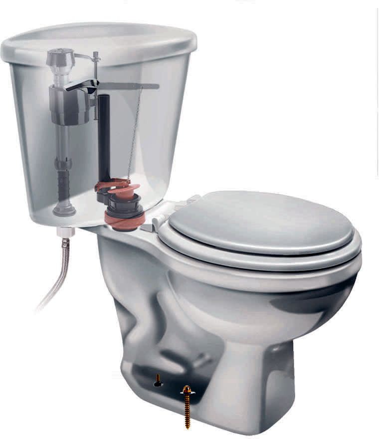 Fluidmaster 7112 2-1/4" Toilet Bowl Bolts Set of 2