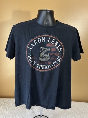 Aaron Lewis Don t Trend On Me Country Music Black Tee Men s Size L Gildan