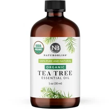 Organic Tea Tree Essential Oil, 100% Pure Therapeutic Grade, Premium Quality ...