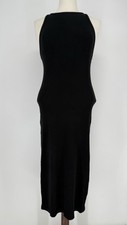 Zara Women’s Black Ribbed Long Sleeveless Bodycon Dress Size L