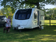 Swift Challenger 580SE four berth caravan 2013 transverse double bed