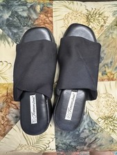 90s Black wedge sandals Size 7