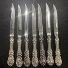 Vintage Reed & Barton Mirror Stele Sterling Silver Handle Francis I Steak Knives
