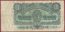 Tschechoslowakei/Czechoslovakia 3 Koruny P-81a Serie BP (1961)