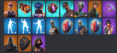 #ad #ad 160 Exclusive Fortnite OG Black Knight Ikonik Travis Scott Rose Team Leader $299.00