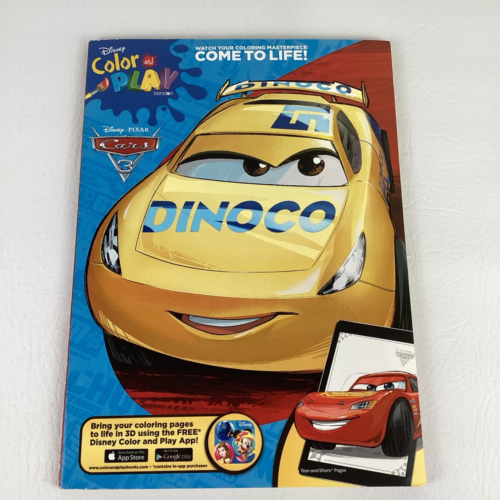 S 3 Color N Play Coloring Activity Book Lightning Mcqueen Be