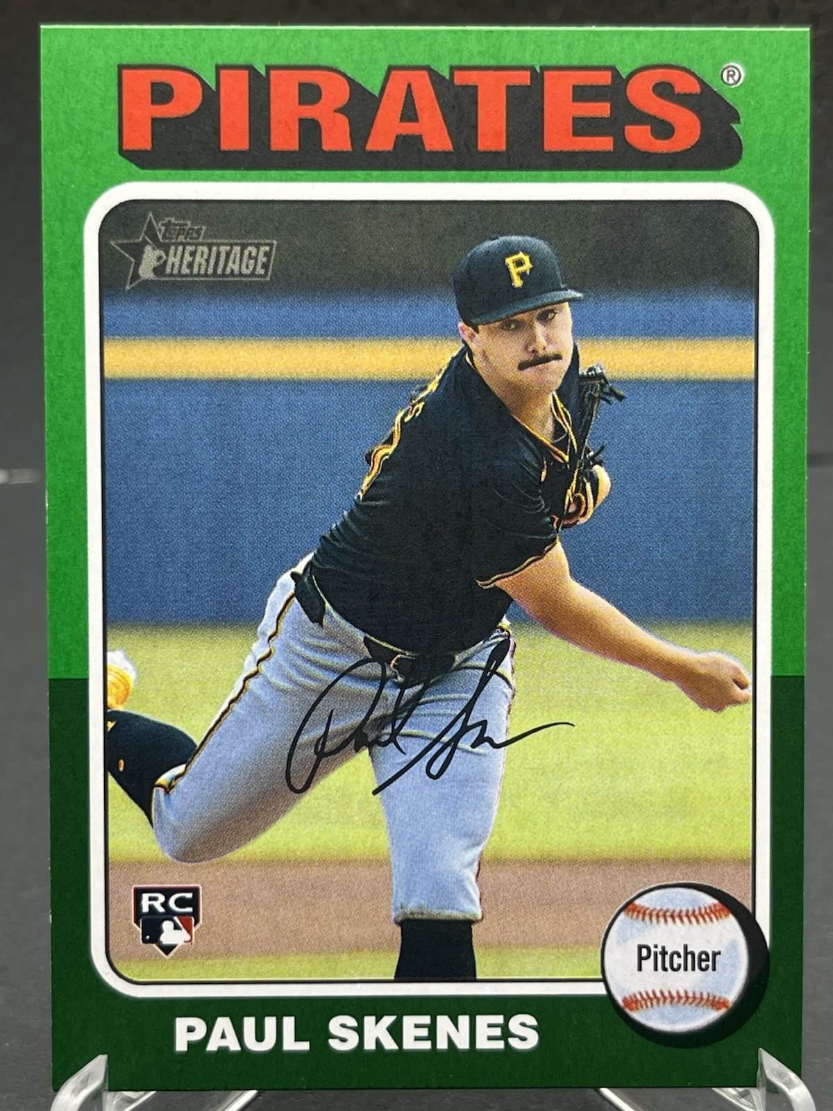 2024 Topps Heritage High Number - Paul Skenes #594 Green Border (RC)