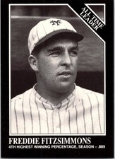 Freddie Fitzsimmons 1991 Conlon Collection TSN #260 New York Giants