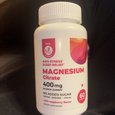 DR. MORITZ Magnesium Citrate Gummies Sugar-Free For Kids & Adults, 60 Ct (400mg)