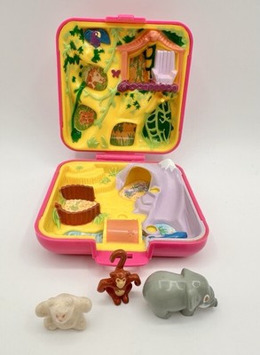 Polly Pocket Wild Zoo World Playset Vintage 1989 Bluebird Toys + Animals
