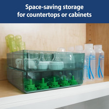 Dr. Brown's Baby Bottle Storage Tray with Customizable Compartments, Green
