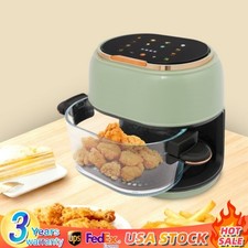 4L/4.23 Qt Tabletop Electric Air Fryer Large Air Fryer Visible Glass Air Fryer