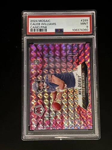 2024 Panini Mosaic - NFL Debut Caleb Williams #289 Camo Pink Mosaic Prizm (RC)
